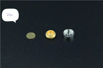 Compatiable Reusable Gold-Plating High pressure crucible with NETZSCH 27ul