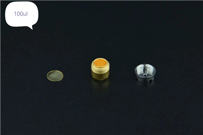 Compatiable Reusable Gold-Plating High pressure crucible with NETZSCH 100ul